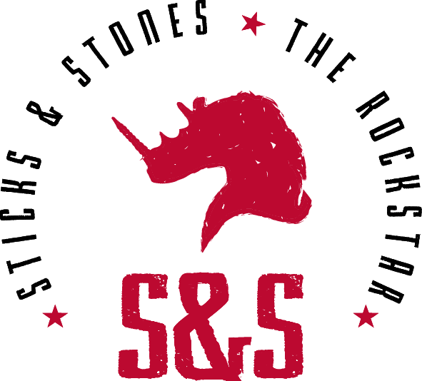 Logo S&S - Sticks and stones - the rockstar, Link zur Website